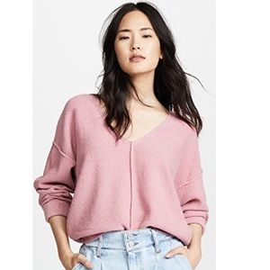 Free People Take Me Places Pullover, Pink XS